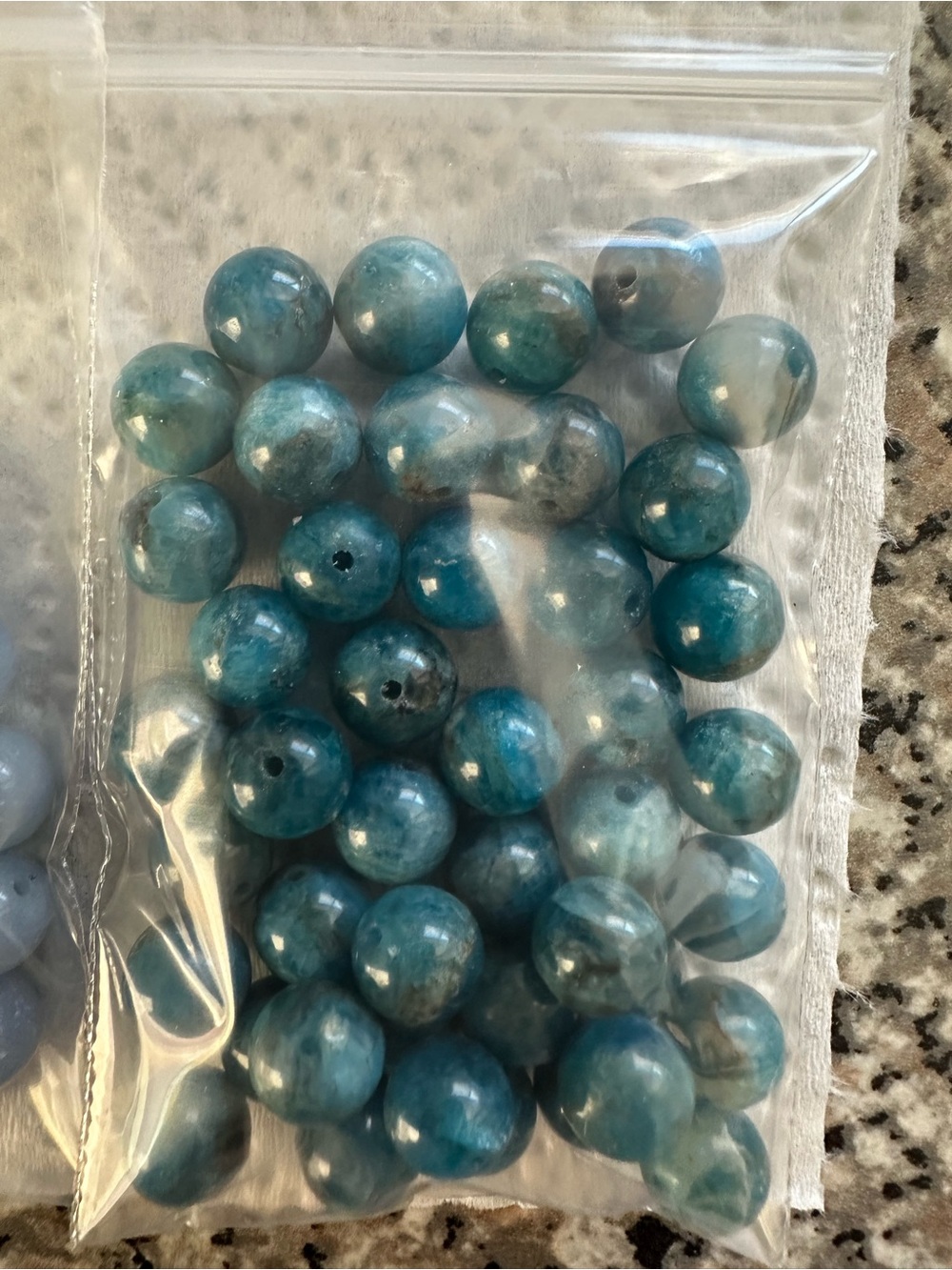 Assorted Beads Gemstone Blues Purples DIY Jewelry Bracelets NWOT - Picture 9 of 9